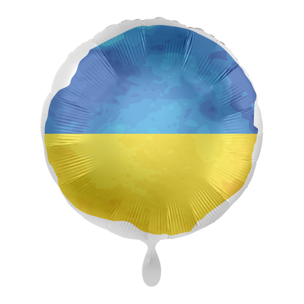 FLAGA UKRAINY balon foliowy okrągły 18"