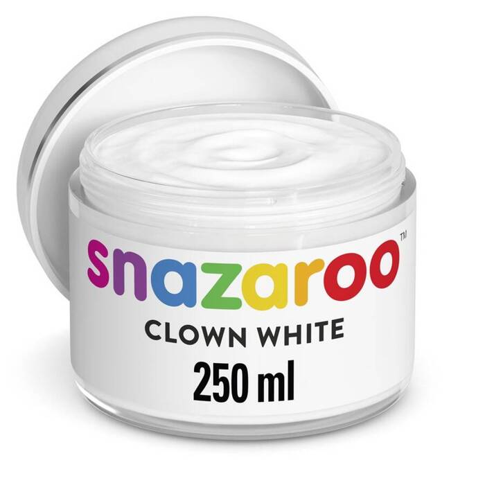 Farba biała Biel Klauna Snazaroo 250ml