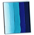 Farba do twarzy Rainbow Cake 50 g Dark Blue/ Marine Blue/ Sea Green/ Light Blue/ White PartyXplosion