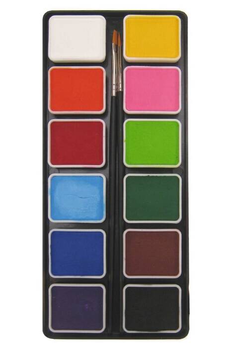 Farby do twarzy Paleta PXP Professional Colours podstawowa 12 kolorów