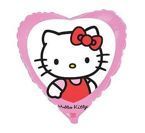 Hello Kitty serce różowy balon foliowy 18'