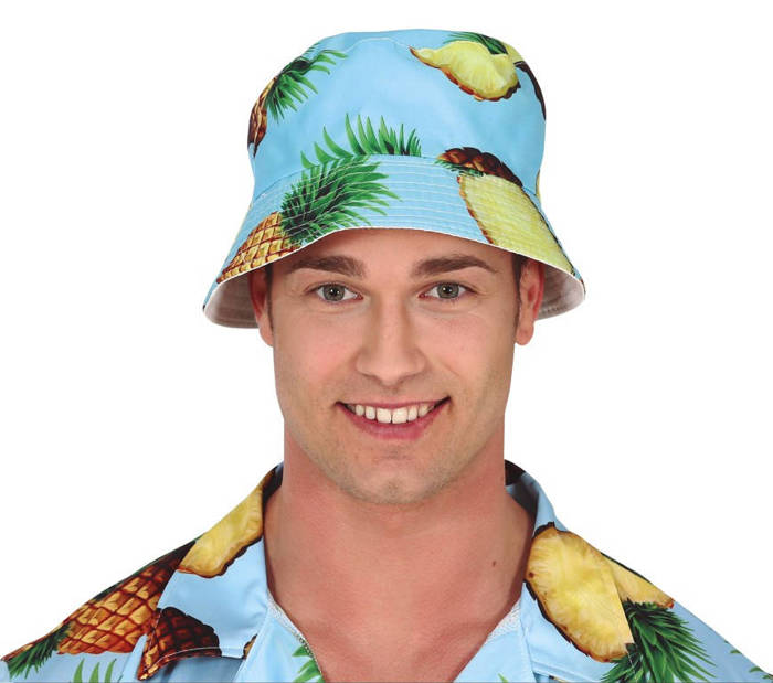 Kapelusz bucket hat dla dorosłych Hawajski ANANASY