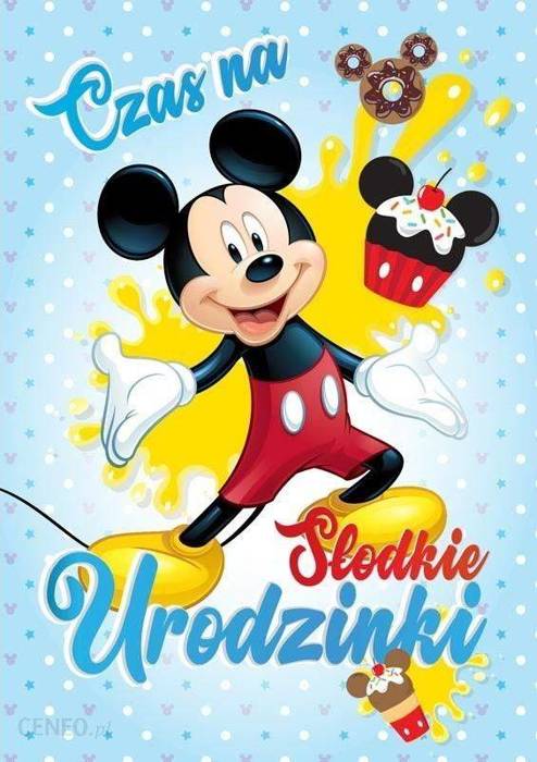 Kartka urodzinowa 3D karnet Myszka Mickey