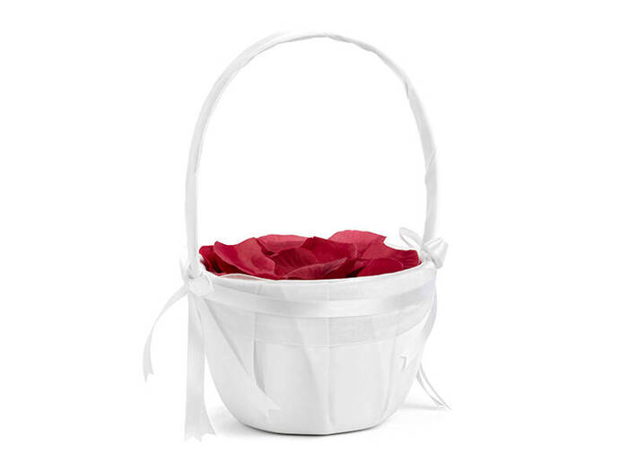 Koszyczek koszyk na płatki róż biały 26 cm