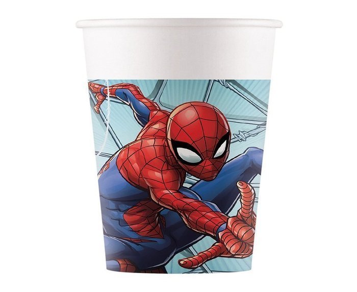 Kubeczki Spiderman papierowe 200 ml 8 szt.