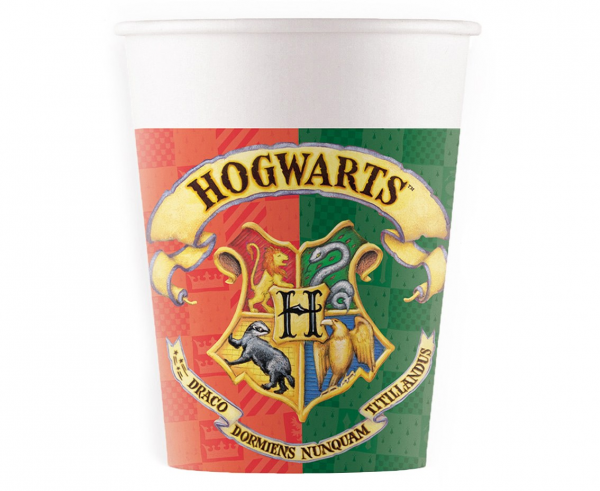 Kubeczki papierowe Harry Potter HOGWART 200 ml 8 szt.
