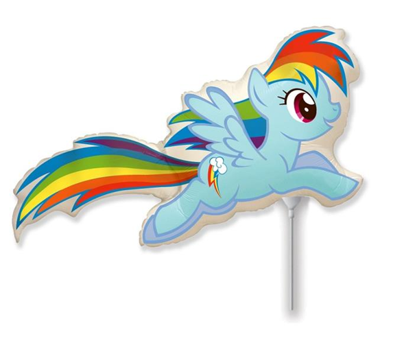 Kucyk Pony Rainbow Dash balon foliowy 14''