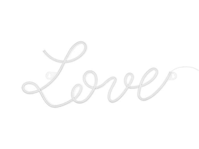Ledon napis LEDowy NEON - Love biały 61 cm