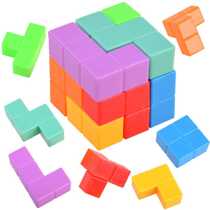 Magiczna kostka kolorowa Tetris