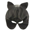 Maska - czapka Czarny Kot (skóra)