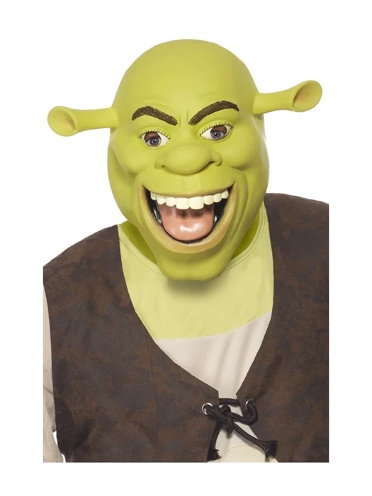 Maska zielona lateksowa Shrek 