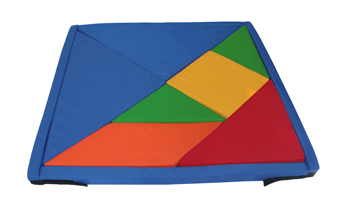Mata animacyjna materac GIANT PUZZLE tangram 1m