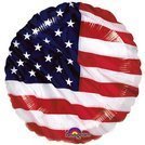 Okrągły balon foliowy Flaga USA Anagram 18''