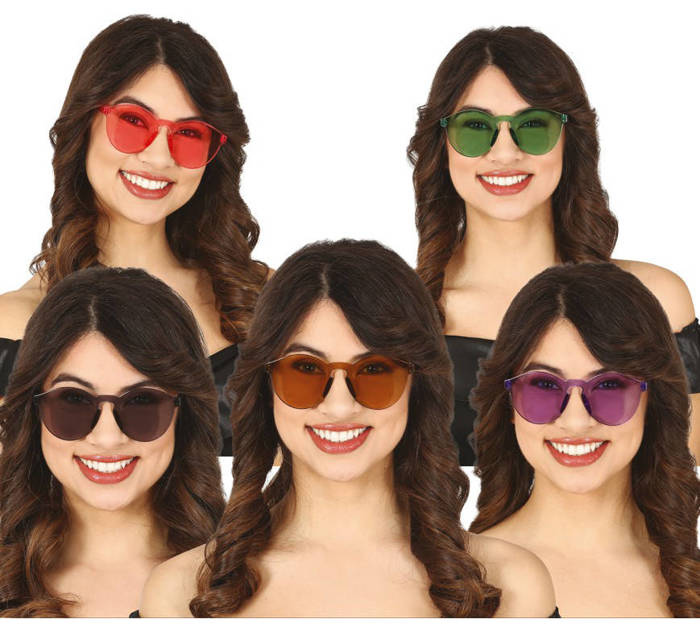 Okulary damskie transparentne kolory
