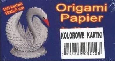 Papier kolor 10x5,5cm do składania łabędzI