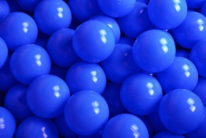 Piłki do suchego basenu 6 cm - 50 szt. niebieskie