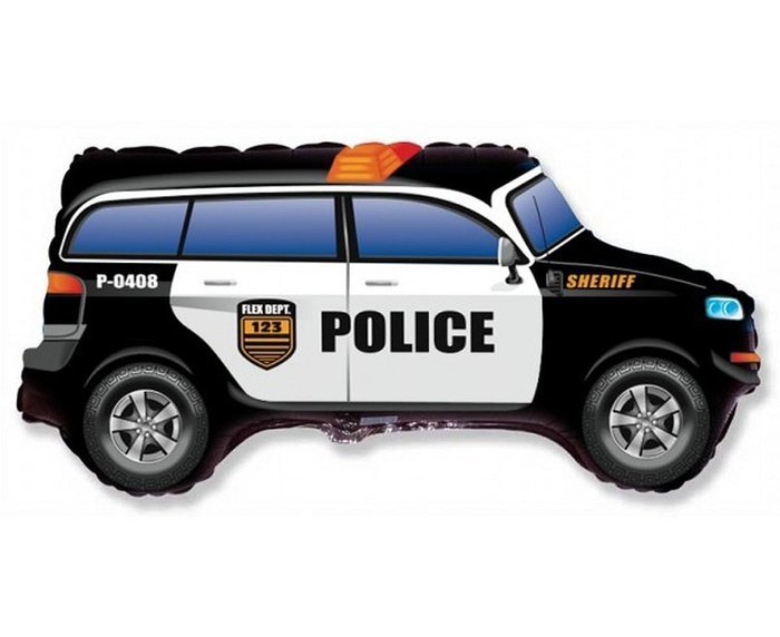 Policja Radiowóz Police Car balon foliowy 24''