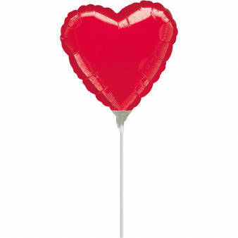 Serce czerwone balon foliowy Grabo 9"