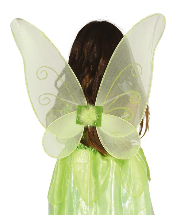 Skrzydełka skrzydła motyla wróżki zielone 45 cm