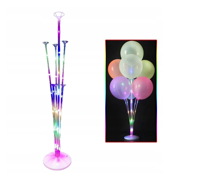 Stojak na balony stelaż LED 70 cm