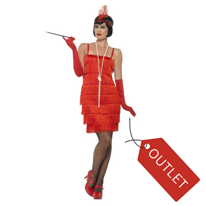 Sukienka lata 20. strój Dama Retro Czerwony  rozmiar S OUTLET  zepsuty zamek