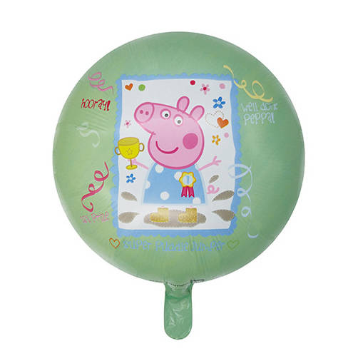 Świnka Peppa okrągły balon foliowy 18"