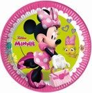 Talerzyki papierowe Minnie Happy Helpers okrągłe 8 szt