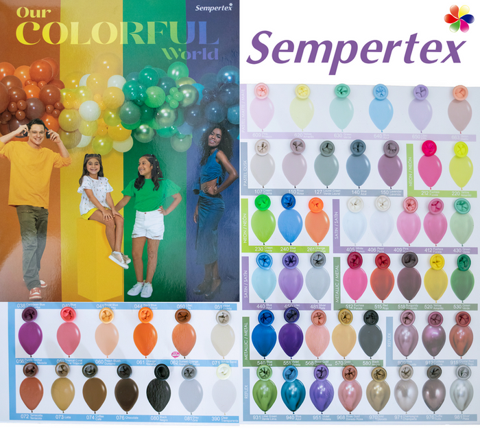 Wzornik kolorów Sempertex balony Color Chart