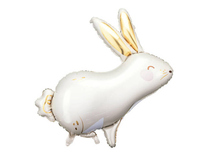 ZAJĄC króliczek biały balon foliowy 67x88 cm
