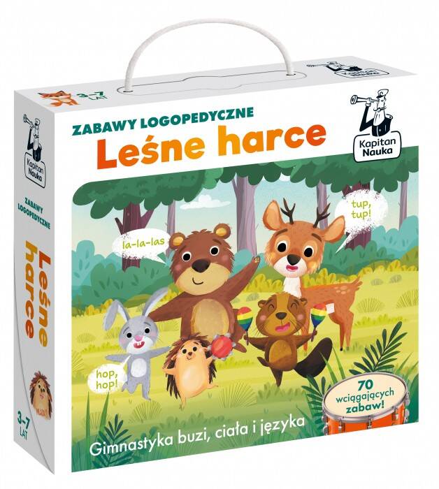 Zabawy logopedyczne. Leśne harce 3-7 lat Kapitan Nauka