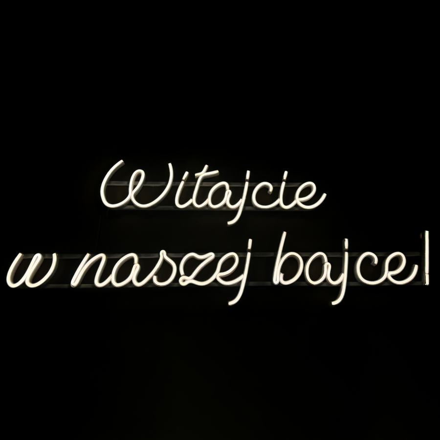 Napis LED Neon - Witajcie W Naszej Bajce! Witajcie W Naszej Bajce ...