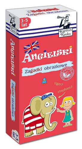 ANGIELSKI 3-5 LAT ZAGADKI OBRAZKOWE KAPITAN NAUKA