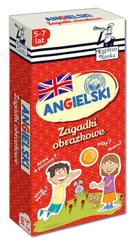 ANGIELSKI 5-7 LAT ZAGADKI OBRAZKOWE KAPITAN NAUKA 