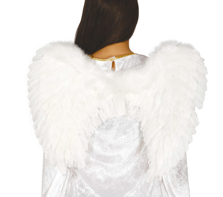 Anielskie skrzydła z piór 50 cm skrzydła anioła