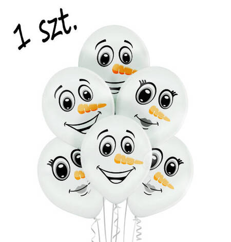 Balon Bałwanek SNOWMAN 12" 1 szt. mix