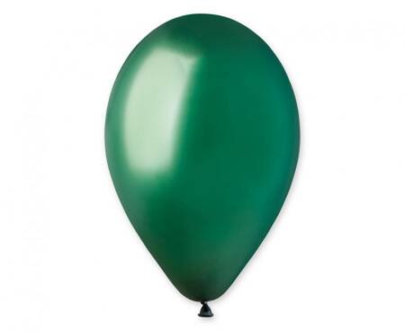 Balon Gemar jednokolorowy 12 cali 100 szt. Butelkowa zieleń