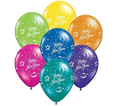 Balon Qualatex 11 cali 1 szt Happy New Year