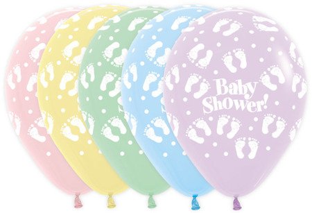 Balon Sempertex Baby Shower Stópki 12'' 1 szt