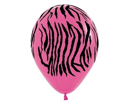 Balon Sempertex Zebra 12'' 1 szt różowa