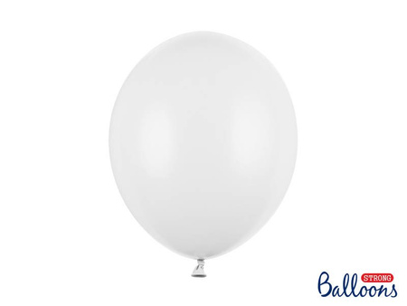 Balon Strong jednokolorowy 12 cali 100 szt. Pastel Pure White