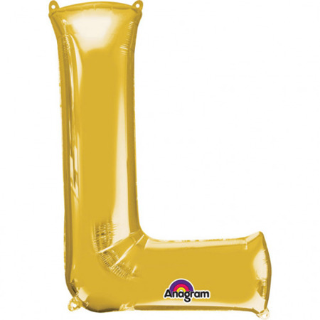 Balon foliowy Anagram Maxi Literka Złoty