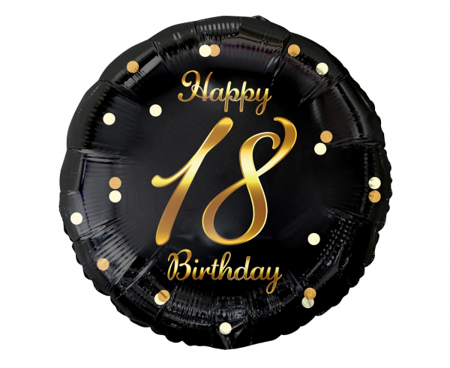 Balon foliowy Happy Birthday 18 urodziny 18"
