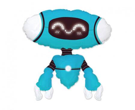 Balon foliowy Robot Blue 68x60 cm