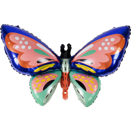 Balon foliowy motyl kolorowy 88 x 54 cm