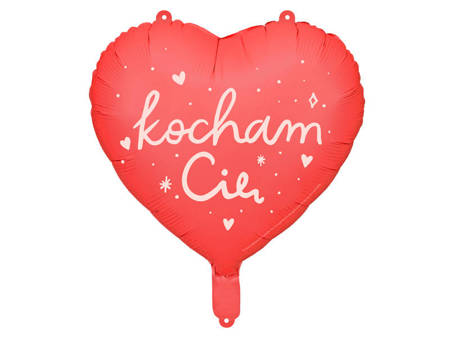 Balon foliowy serce "Kocham Cię" 45 cm