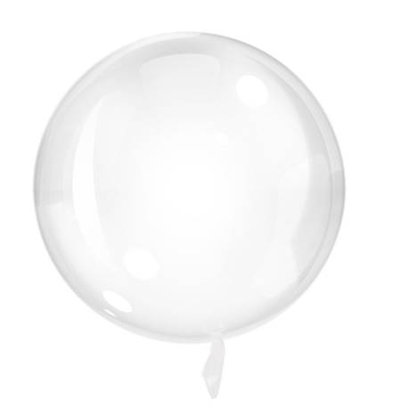 Balon kula BOBO Bubble Deco transparentny 35 cm