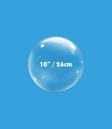 Balon kula bubble transparentny 10"