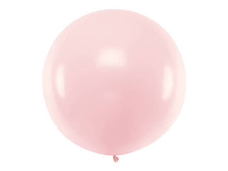 Balon okrągły kula średnica 1m metrowy Pastel Pale Pink