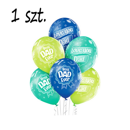 Balony Best Dad Dzień Ojca 12" 1 szt.