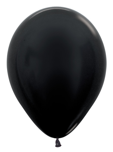 Balony Sempertex Metallic 10'' 100 szt. Black